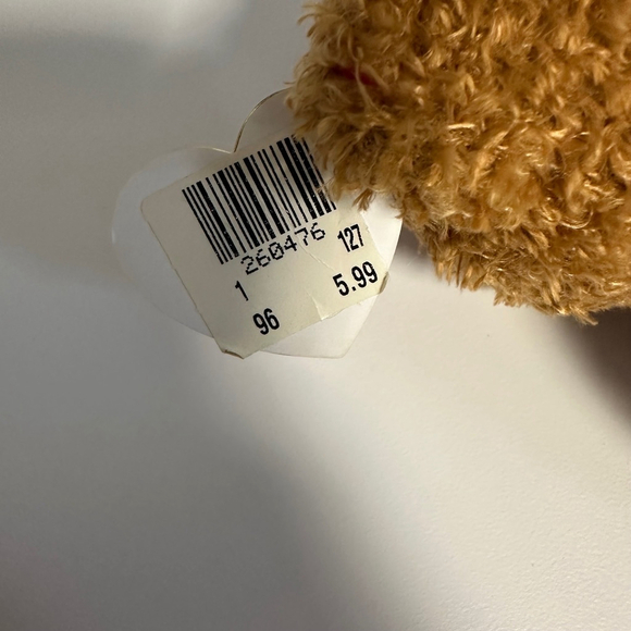 Ty Beanie Babies Plush Bear Brown Pink NEW “You’re A Sweetie” Love Valentines - Picture 6 of 14